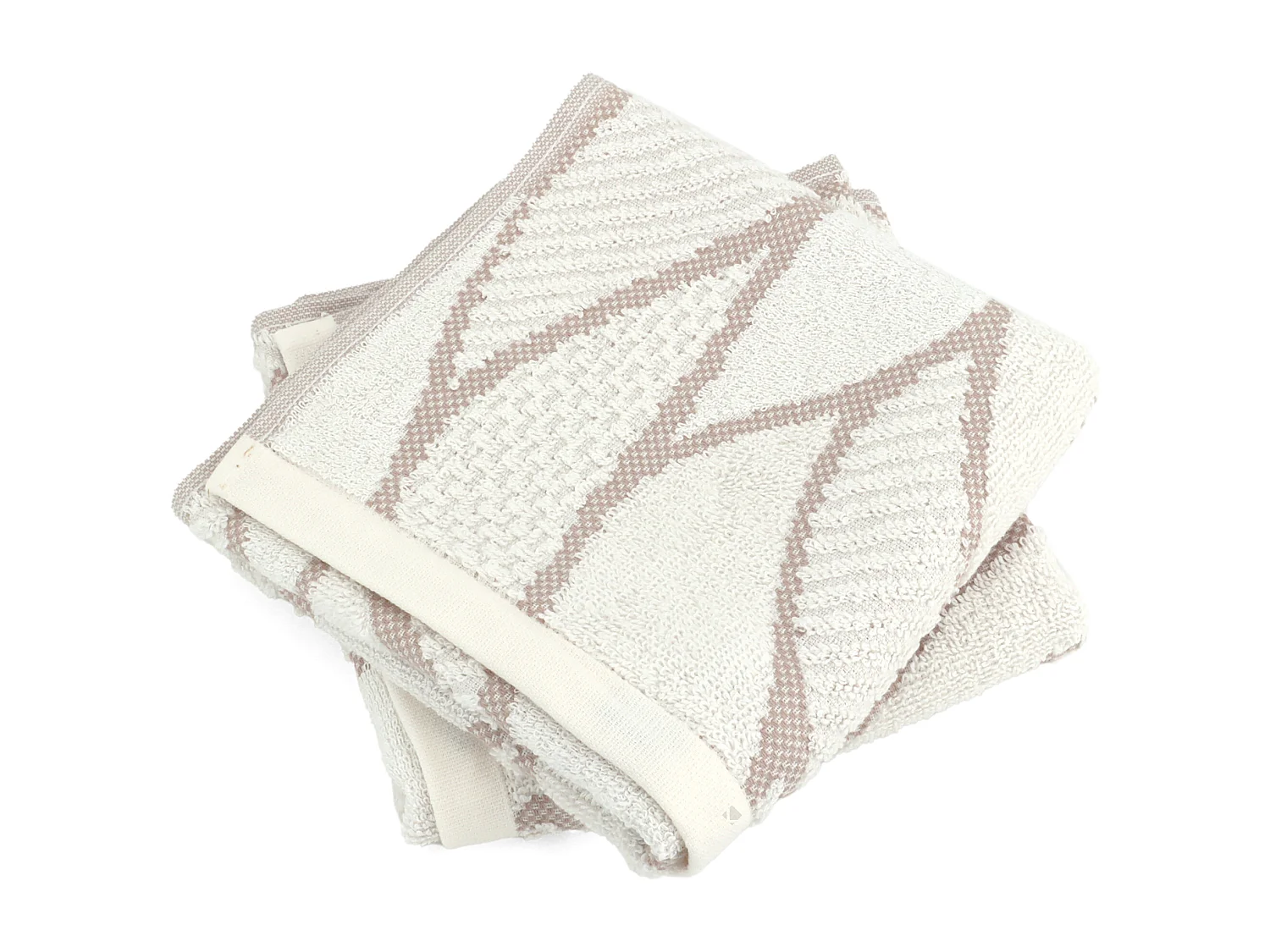 Lot de 2 serviettes invité 33x50 cm BAMBOO LINE rose