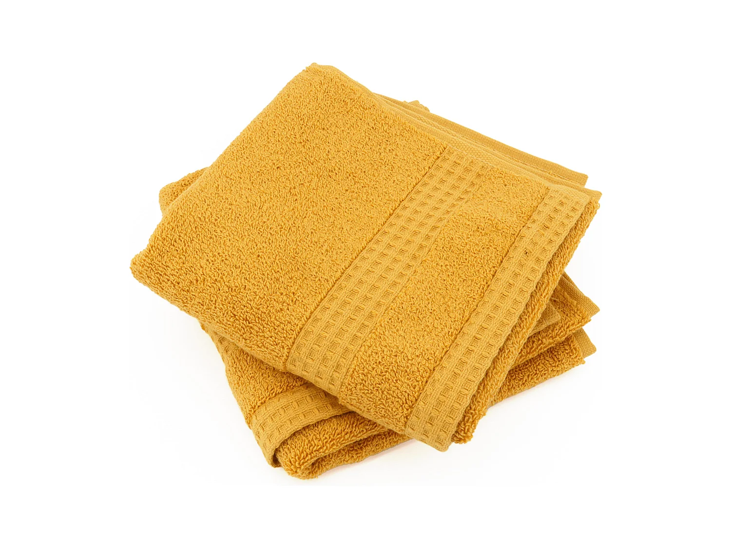 Lot de 2 serviettes invité 33x50 cm NATURAL curry