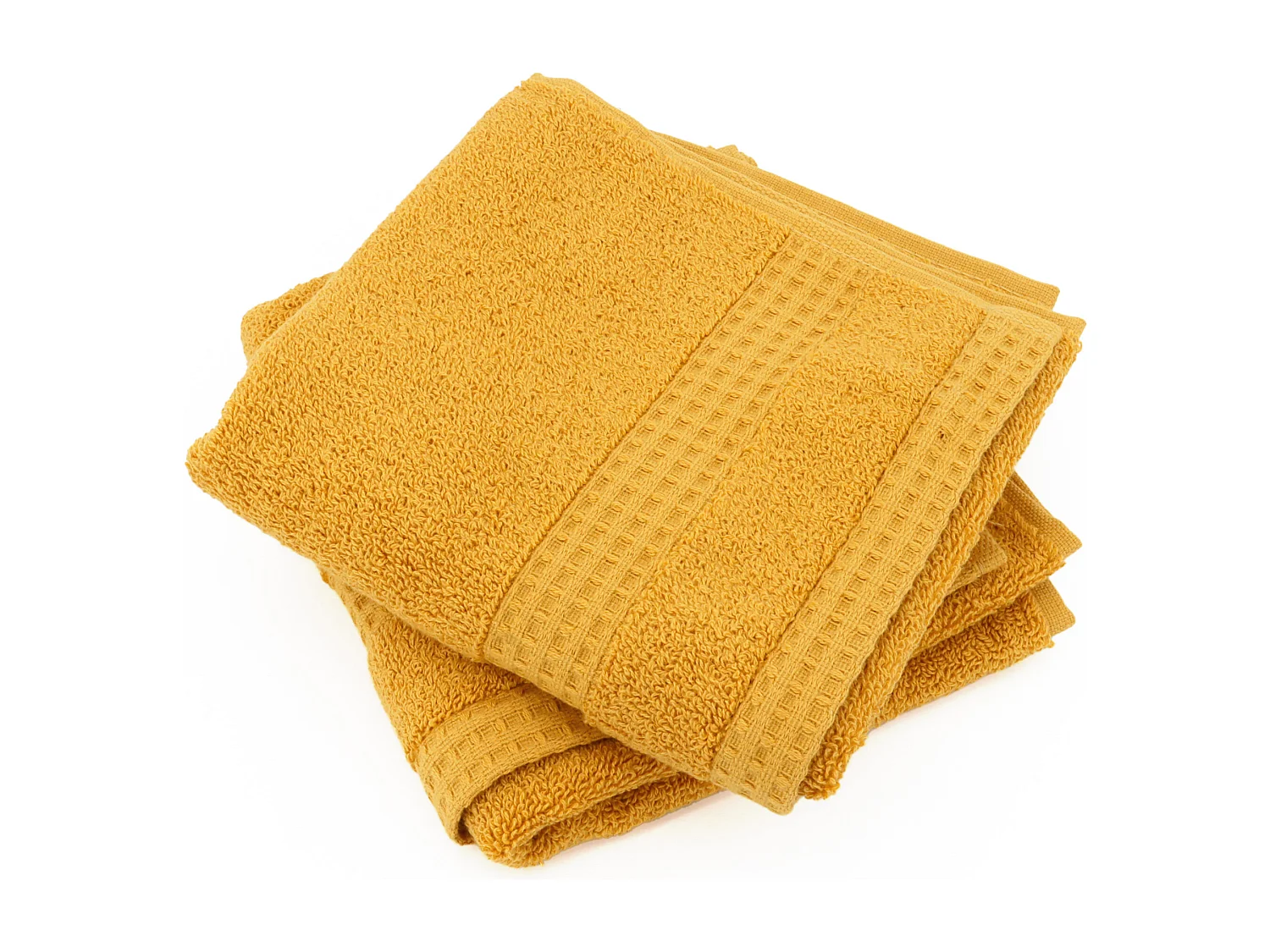 Lot de 2 serviettes invité 33x50 cm NATURAL curry