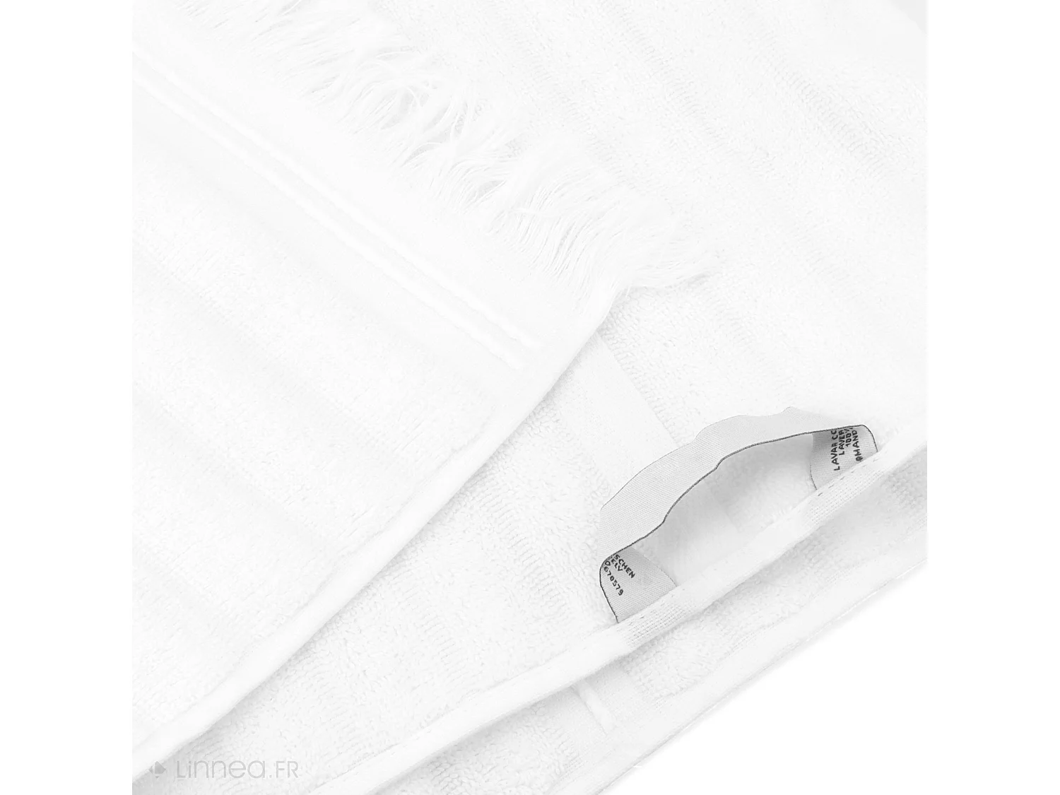 Lot de 2 serviettes invité 33x50 cm NATURAL STRIPES blanc