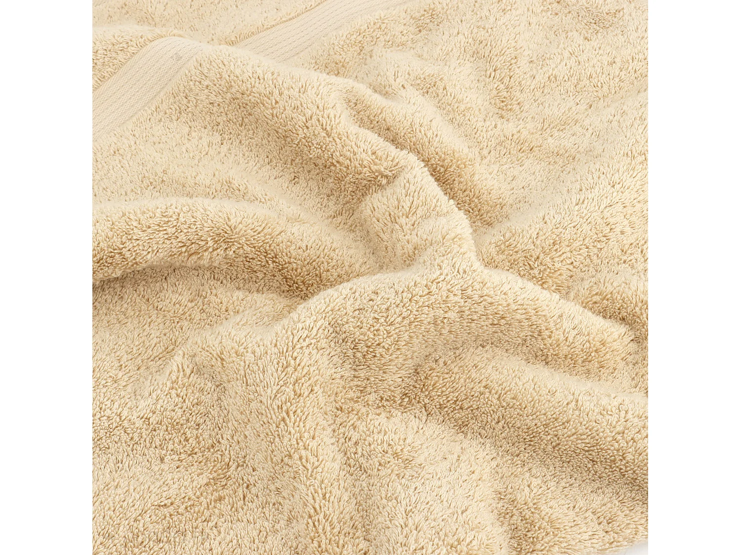 Lot de 2 serviettes invité 30x50 cm LUXOR beige