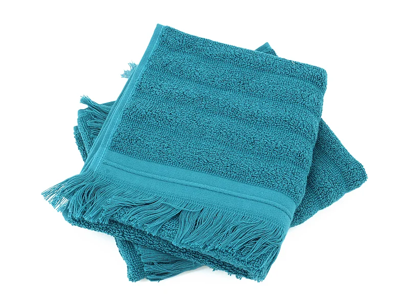 Lot de 2 serviettes invité 33x50 cm NATURAL STRIPES canard