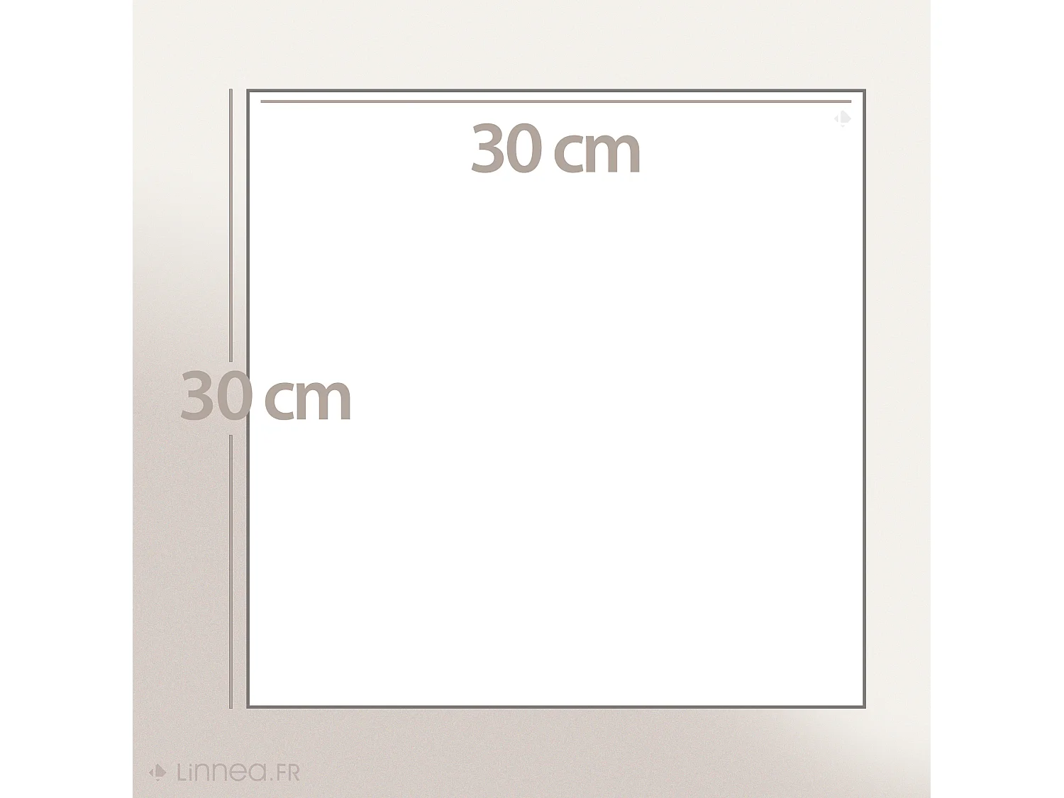 Lot de 2 serviettes invité 30x30 cm LUXOR taupe