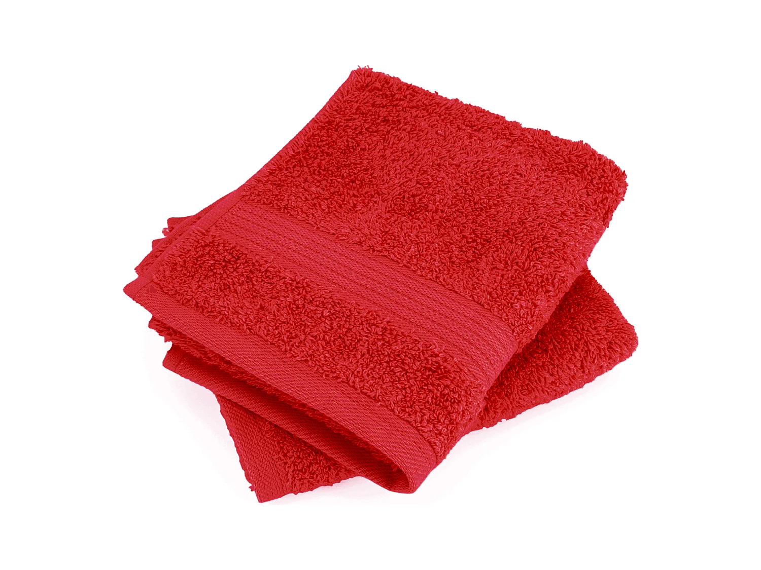 Lot de 2 serviettes invité 30x50 cm LUXOR bordeaux