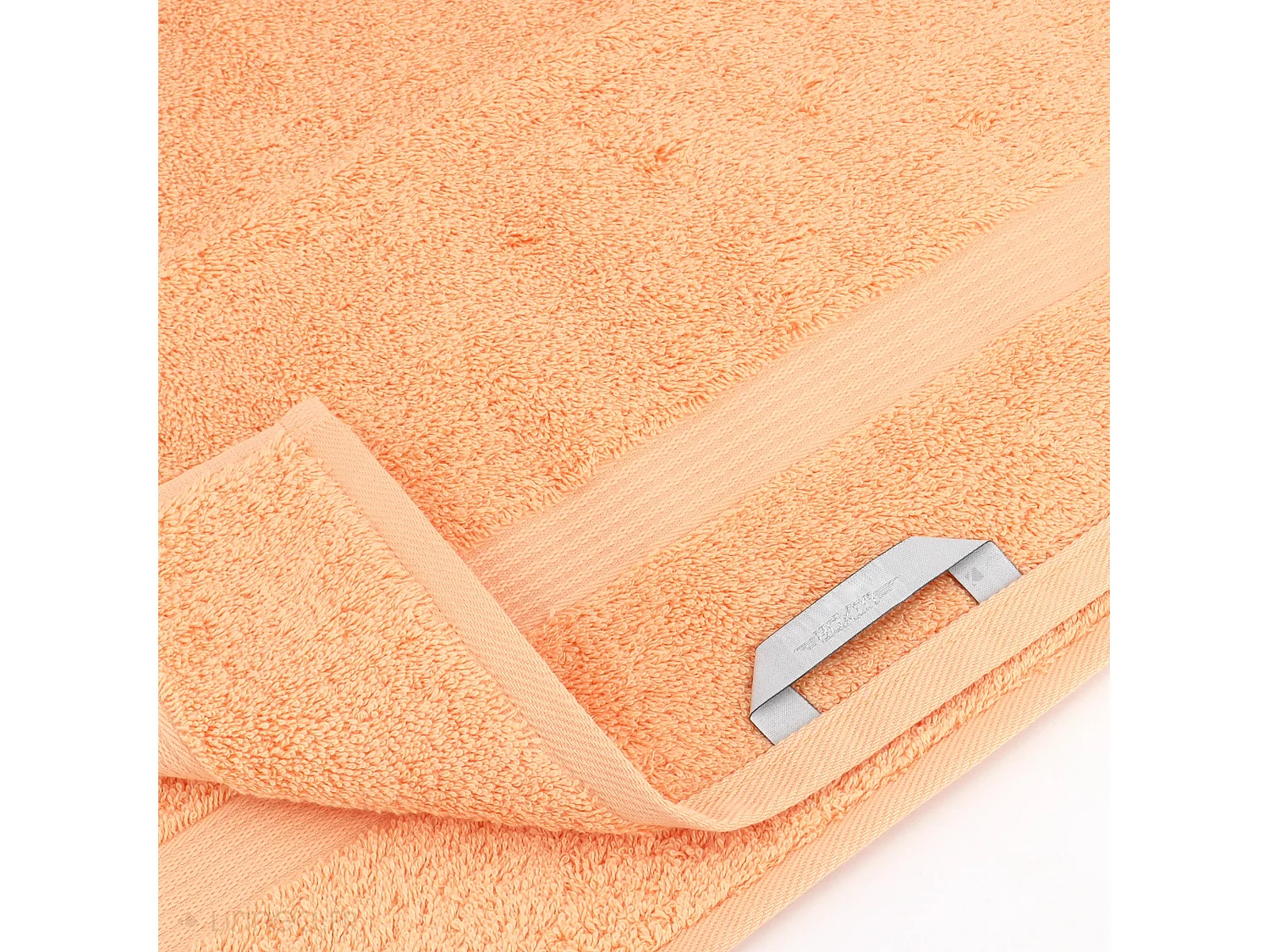 Lot de 2 serviettes invité 30x50 cm LUXOR orange aurore