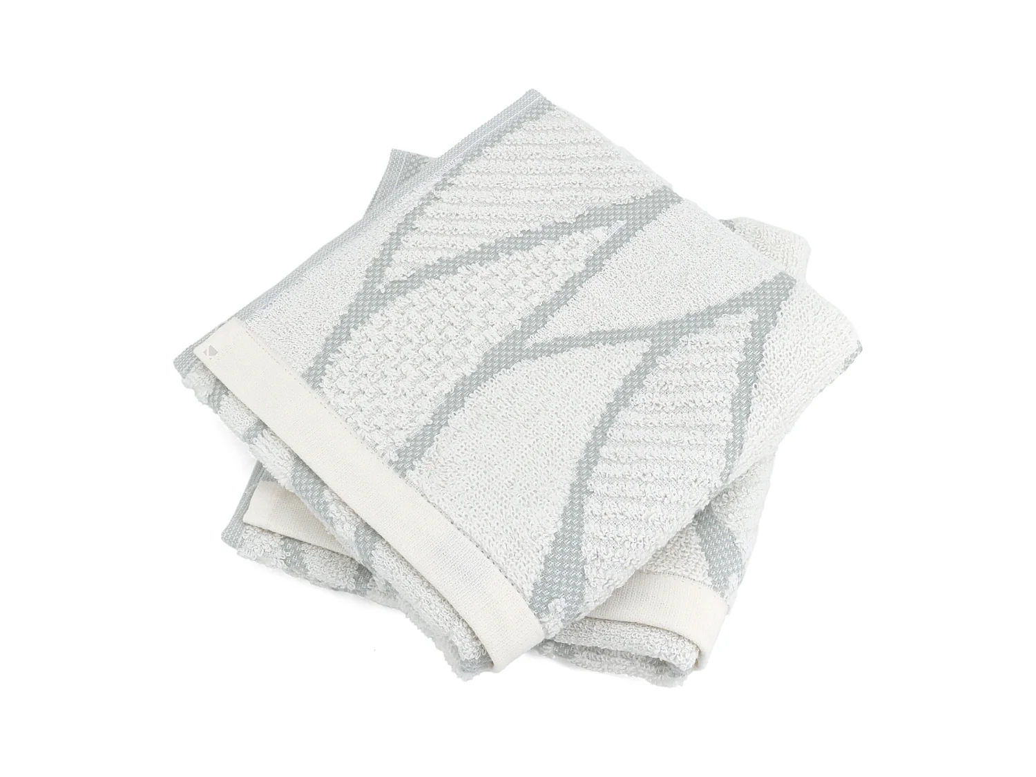 Lot de 2 serviettes invité 33x50 cm BAMBOO LINE vert