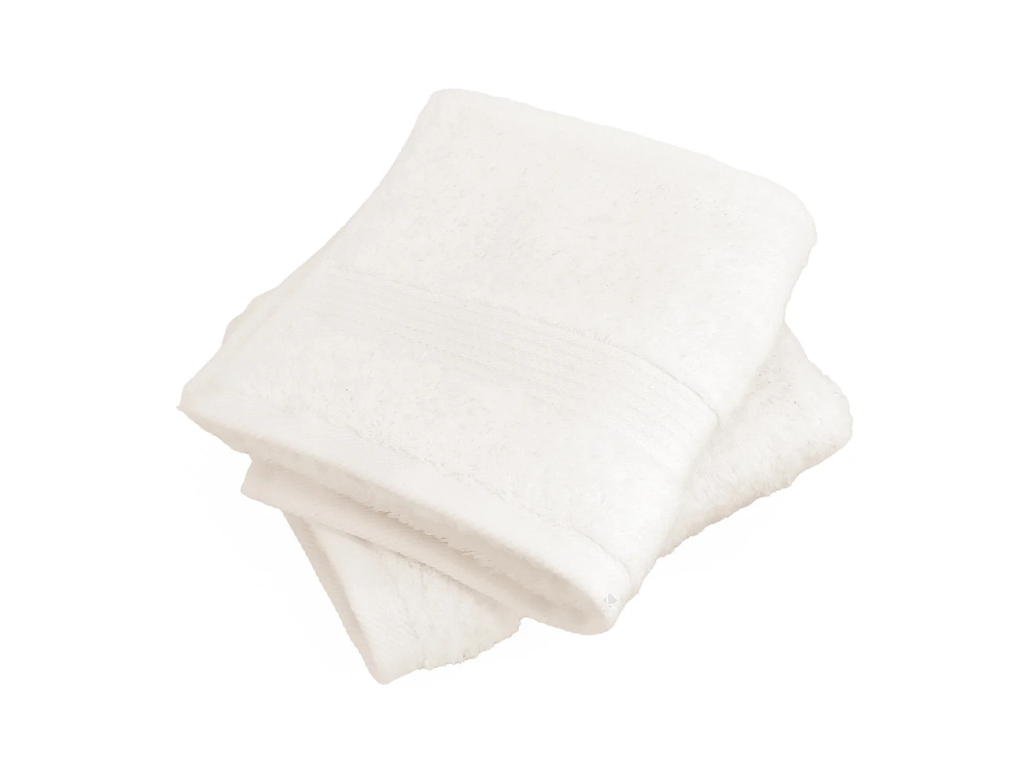 Lot de 2 serviettes invité 30x50 cm LUXOR blanc crème