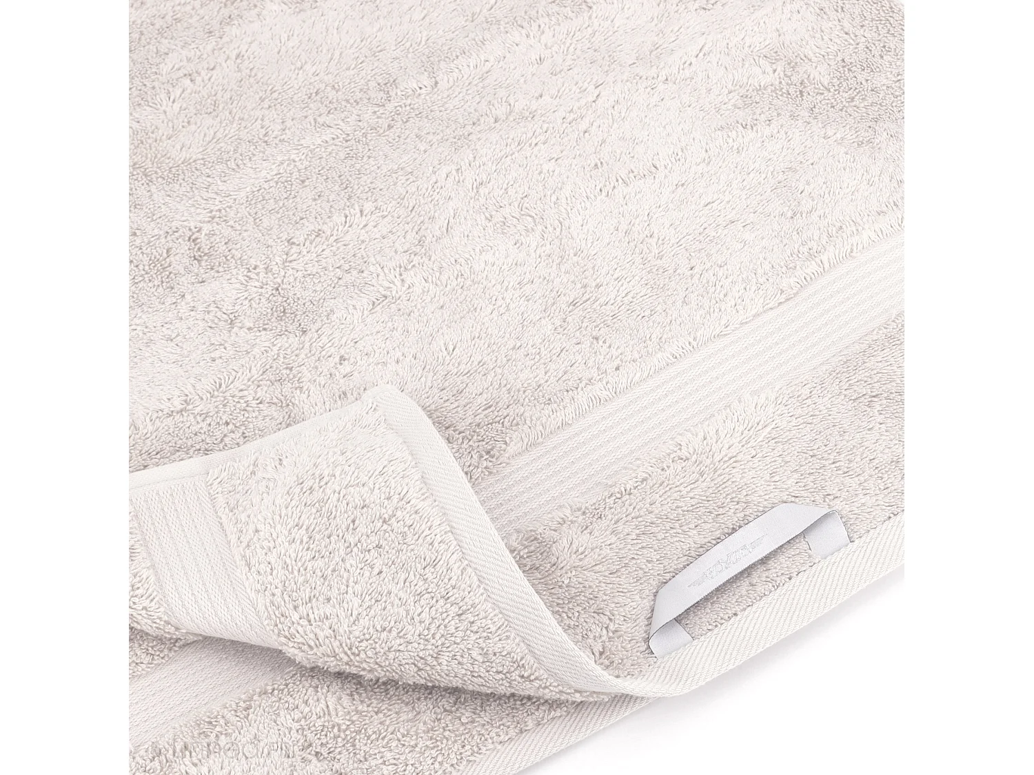 Lot de 2 serviettes invité 30x50 cm LUXOR gris platine