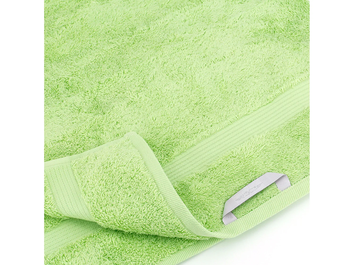 Lot de 2 serviettes invité 30x50 cm LUXOR vert pomme