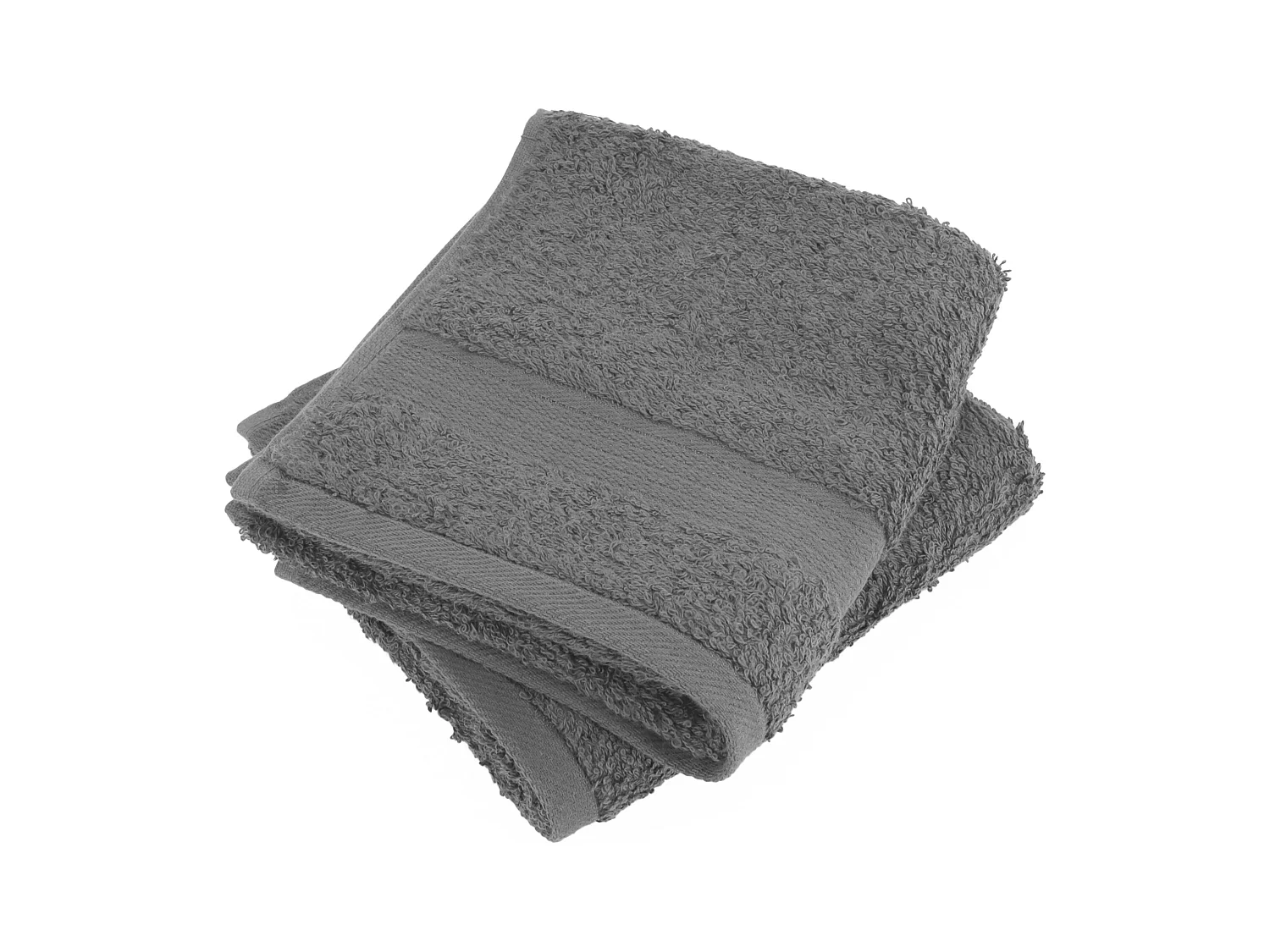 Lot de 2 serviettes invité 30x50 cm LUXOR anthracite