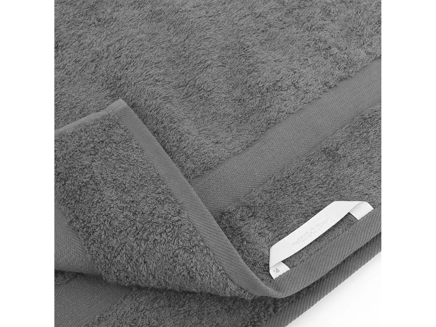 Lot de 2 serviettes invité 30x50 cm LUXOR anthracite