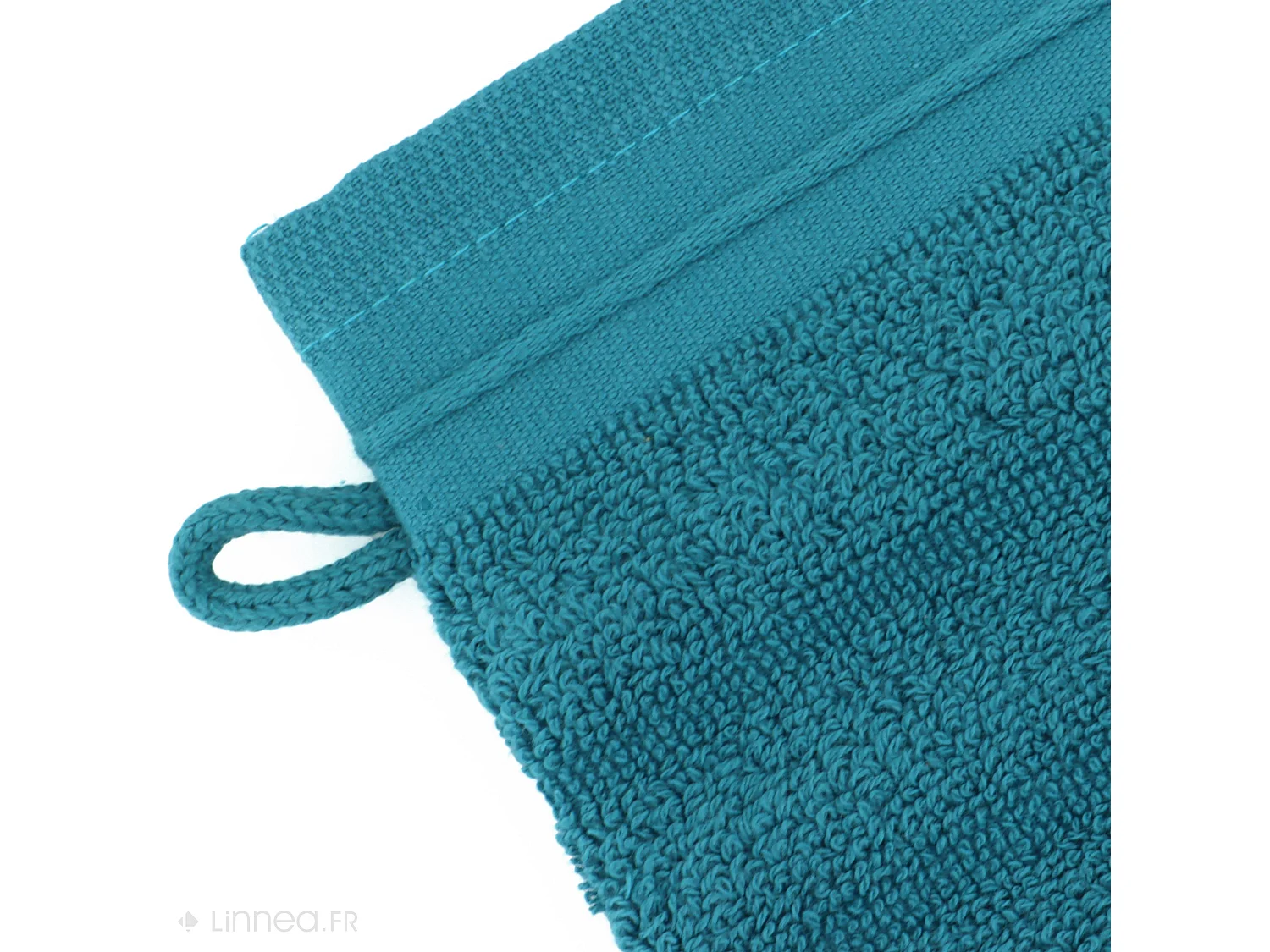 Lot de 2 gants de toilette 16x21 cm NATURAL STRIPES canard