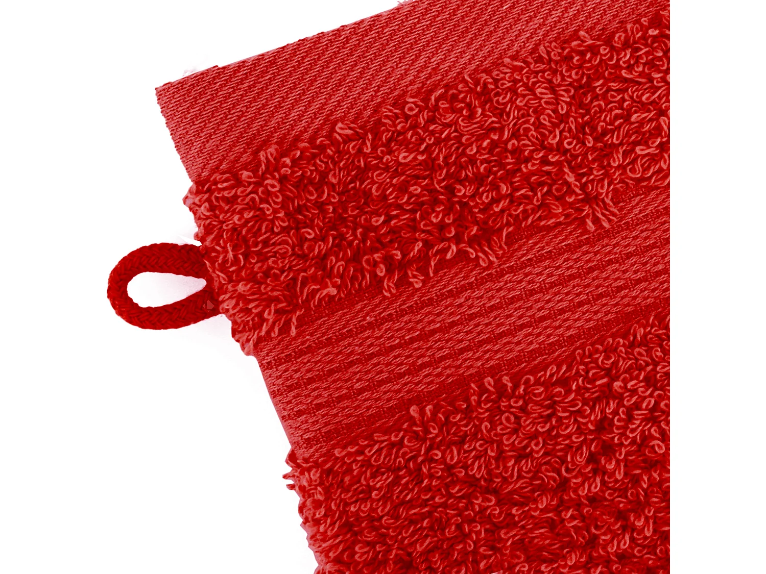 Lot de 2 gants de toilette 16x21 cm LUXOR bordeaux