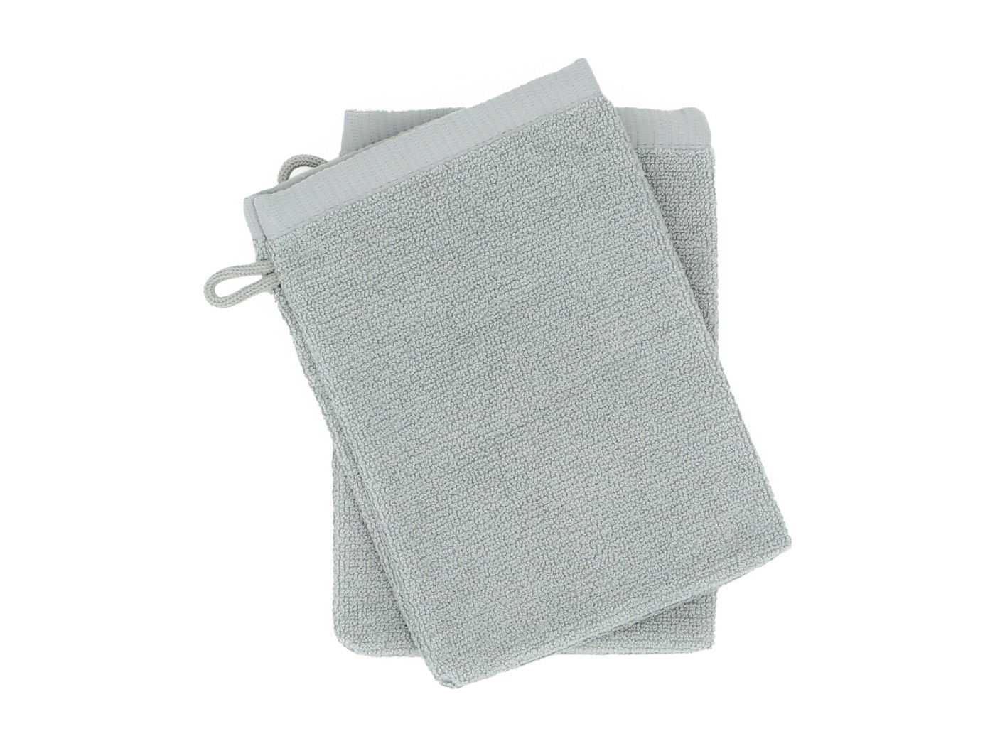 Lot De 2 Gants De Toilette 16x21 Cm Coton ESSENTIAL Vert