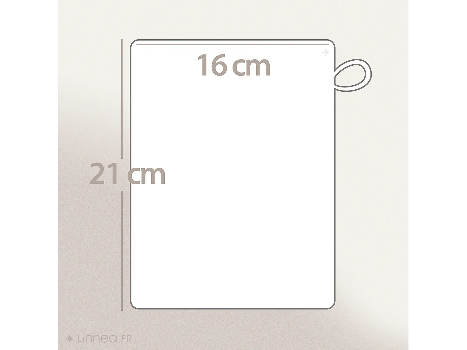 Lot de 2 gants de toilette 16x21 cm NATURAL blanc crème