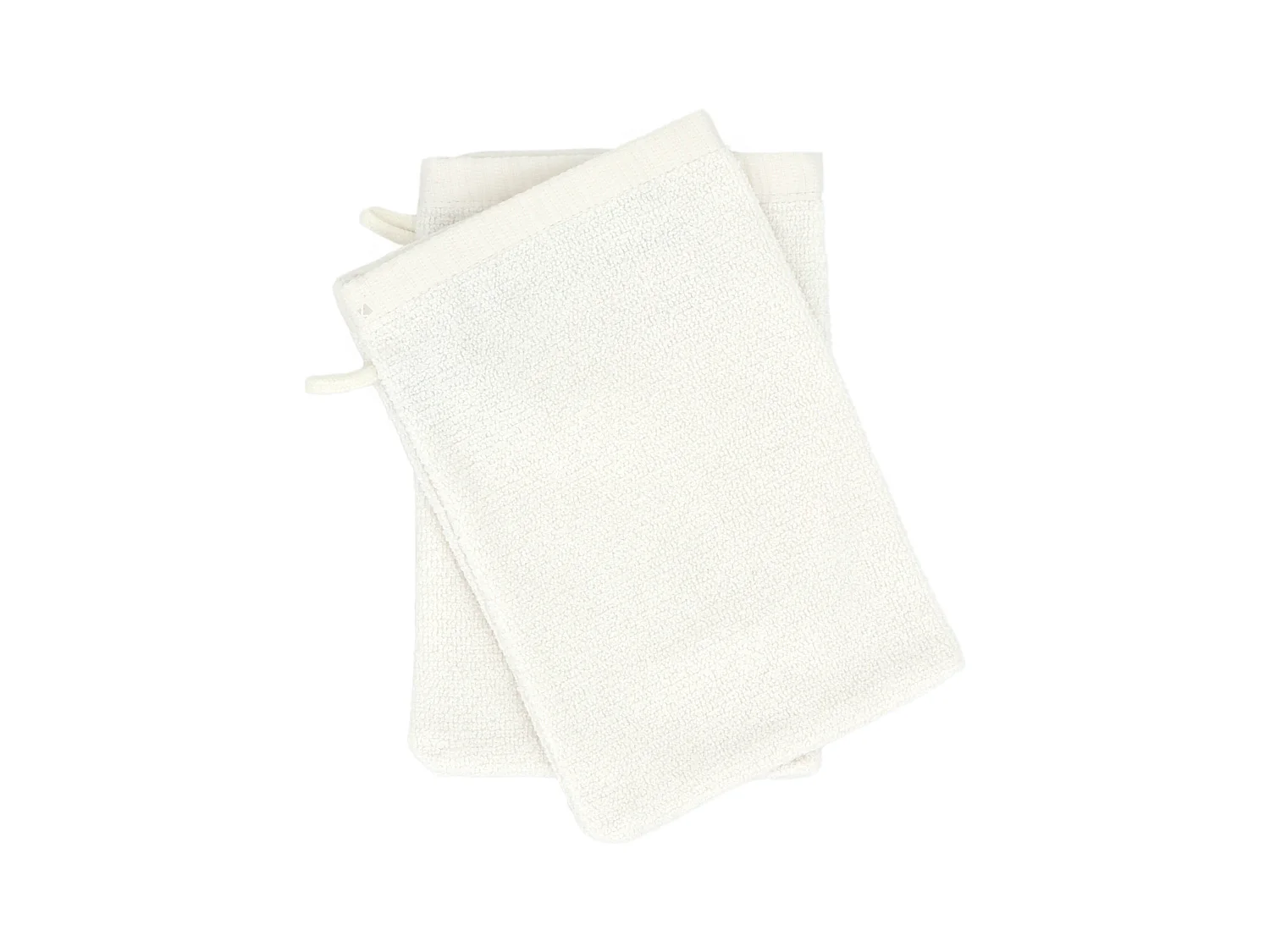Lot de 2 gants de toilette 16x21 cm BAMBOO UNIDO beige