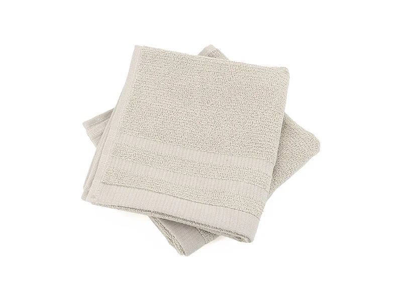 Lot de 2 serviettes invité 33x50 cm BAMBOO UNIDO marron