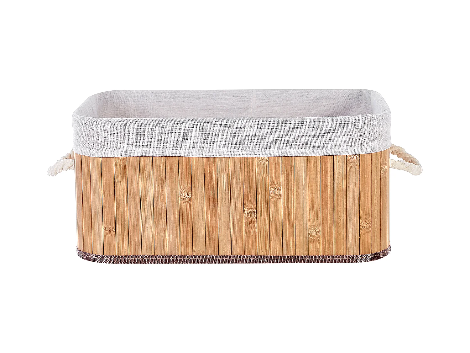 Conjunto de 5 cestos TALPE Madeira de bambu Castanho claro