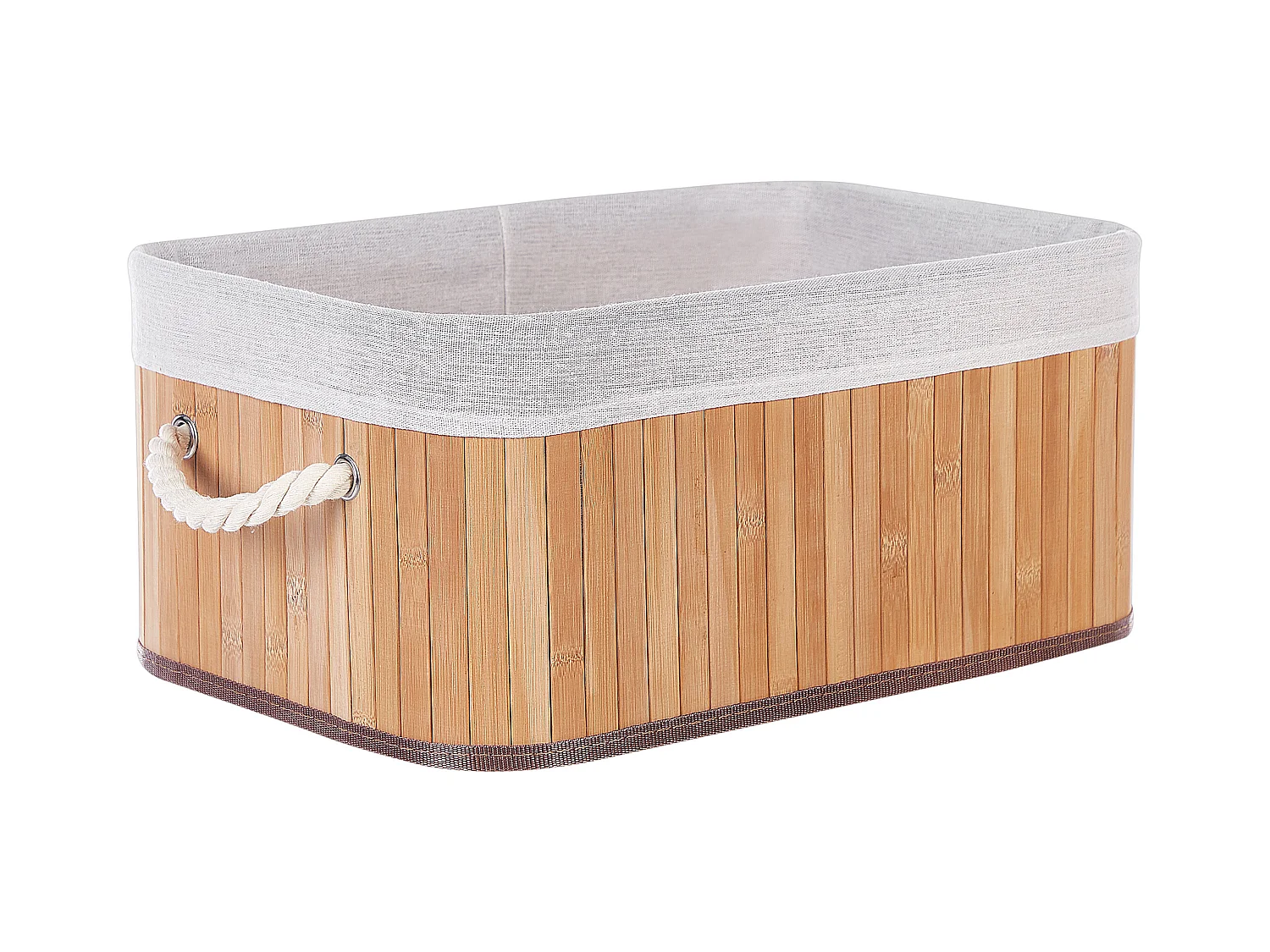 Conjunto de 5 cestos TALPE Madeira de bambu Castanho claro