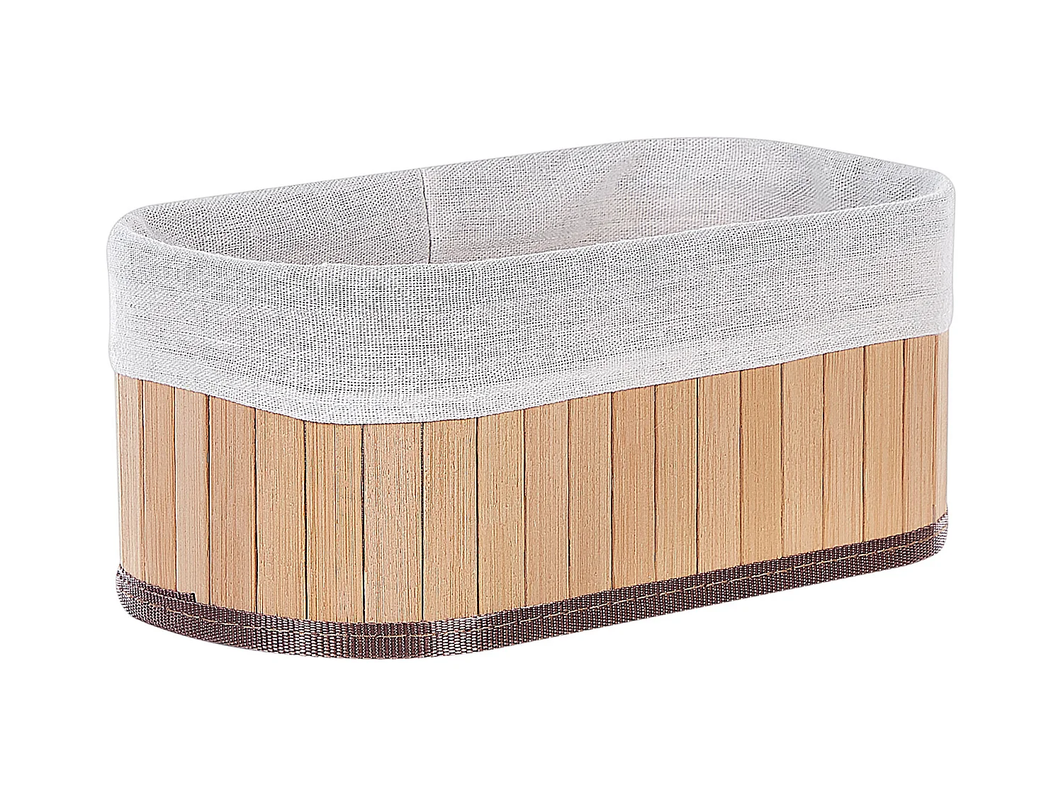 Conjunto de 5 cestos TALPE Madeira de bambu Castanho claro