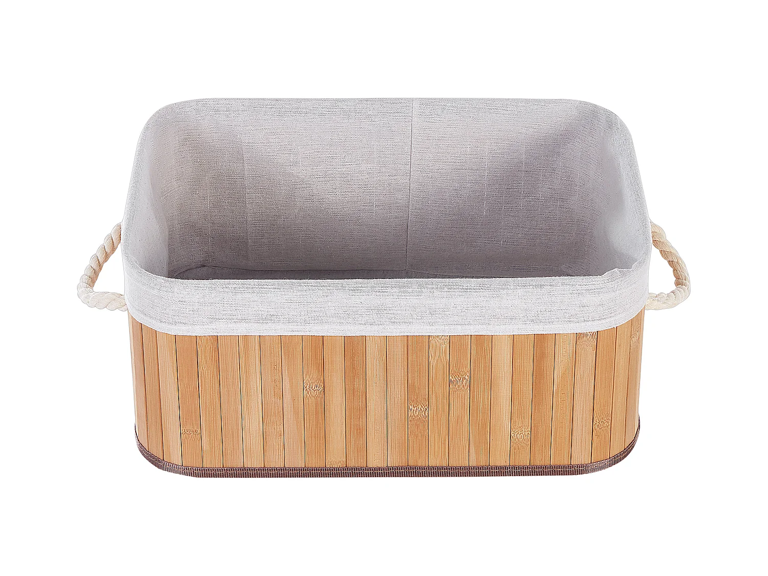 Conjunto de 5 cestos TALPE Madeira de bambu Castanho claro