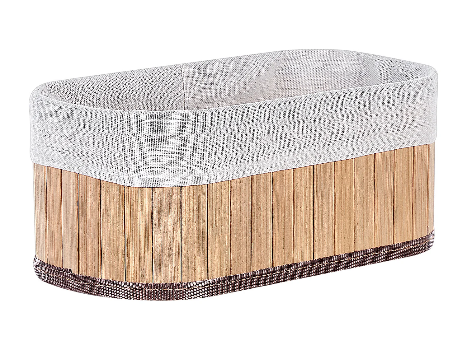 Lot de 5 paniers TALPE Bambou Marron clair