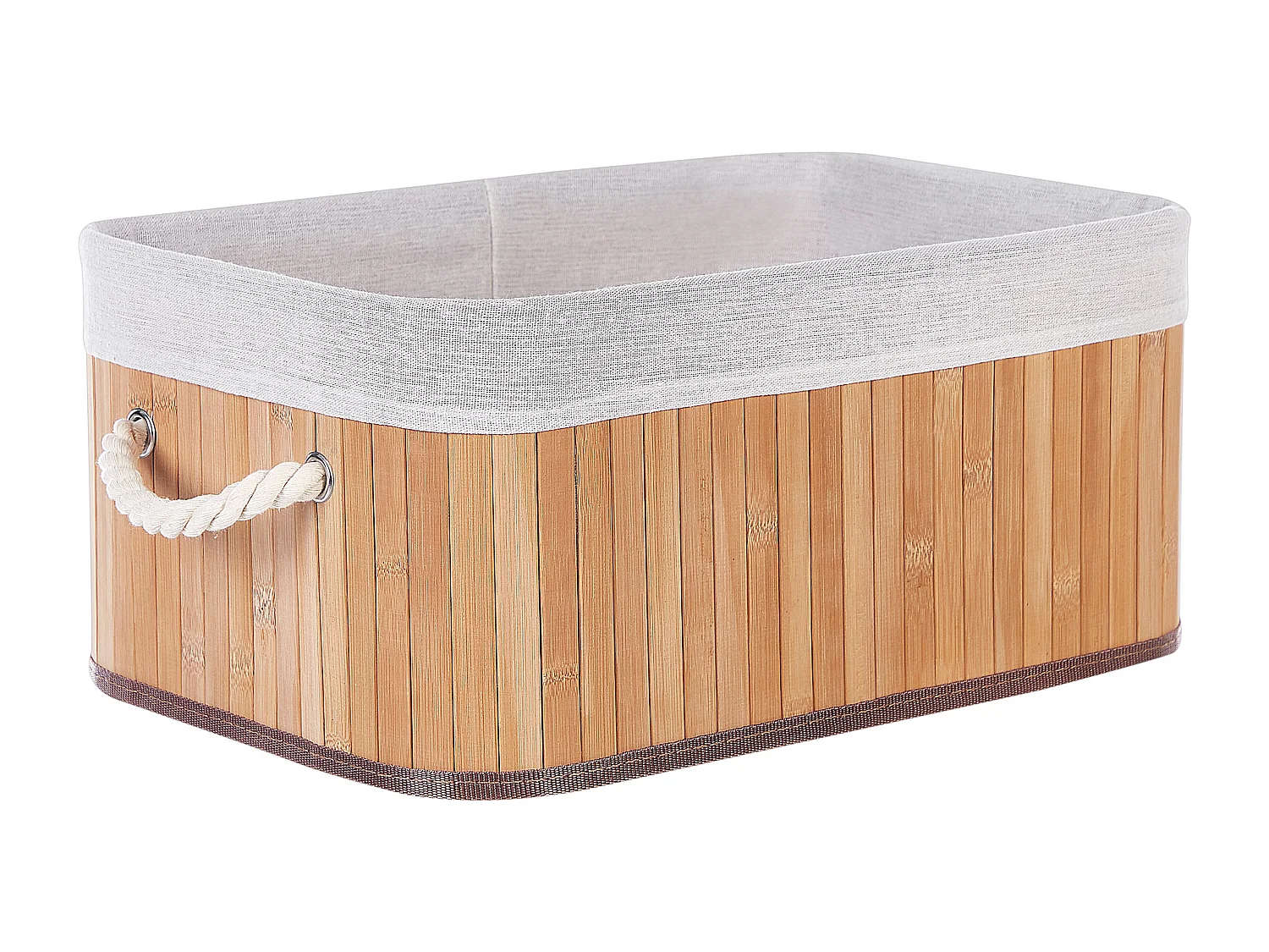 Lot de 5 paniers TALPE Bambou Marron clair