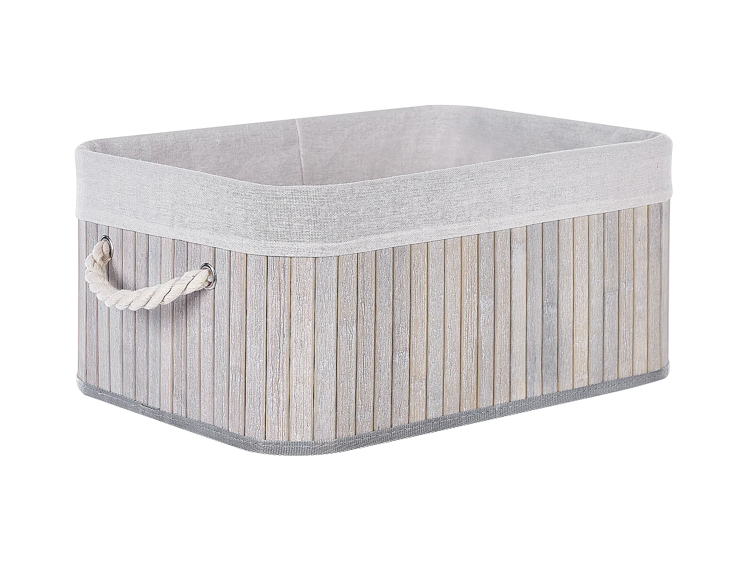 Lot de 5 paniers TALPE Bambou Gris