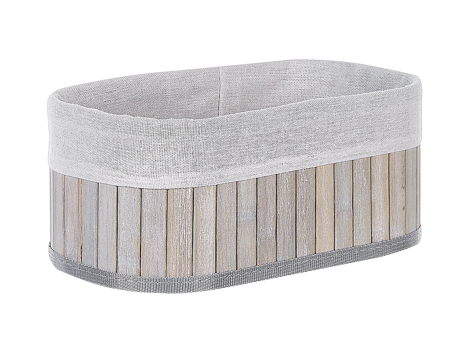 Lot de 5 paniers TALPE Bambou Gris