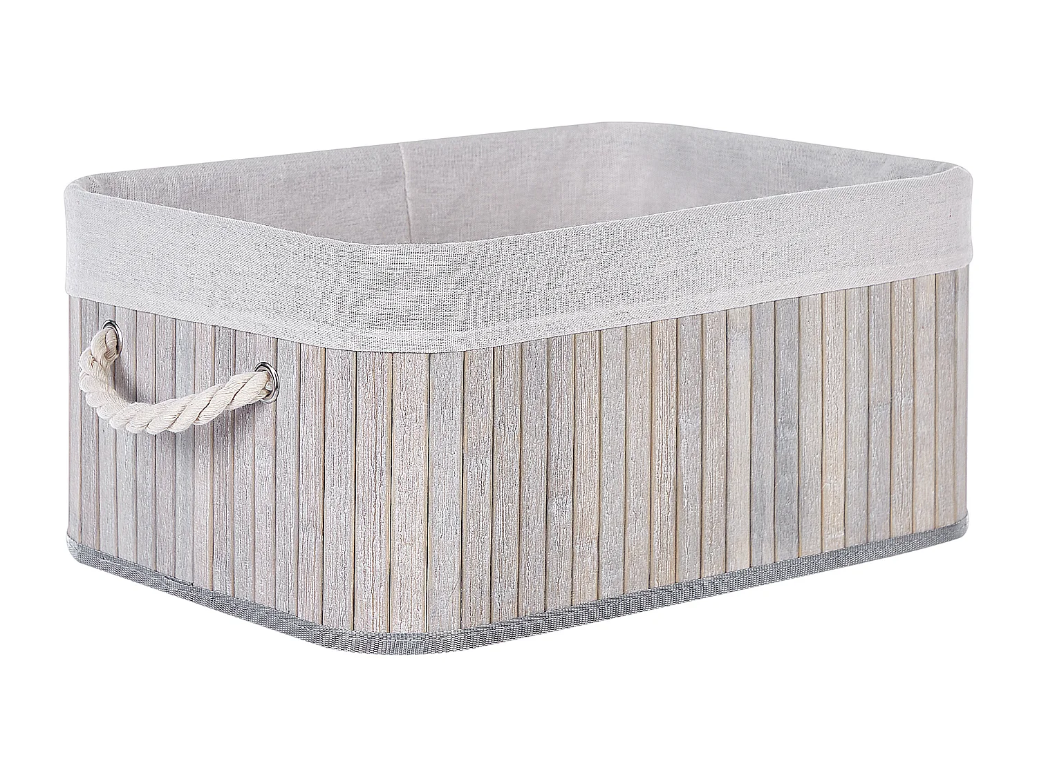 Lot de 5 paniers TALPE Bambou Gris