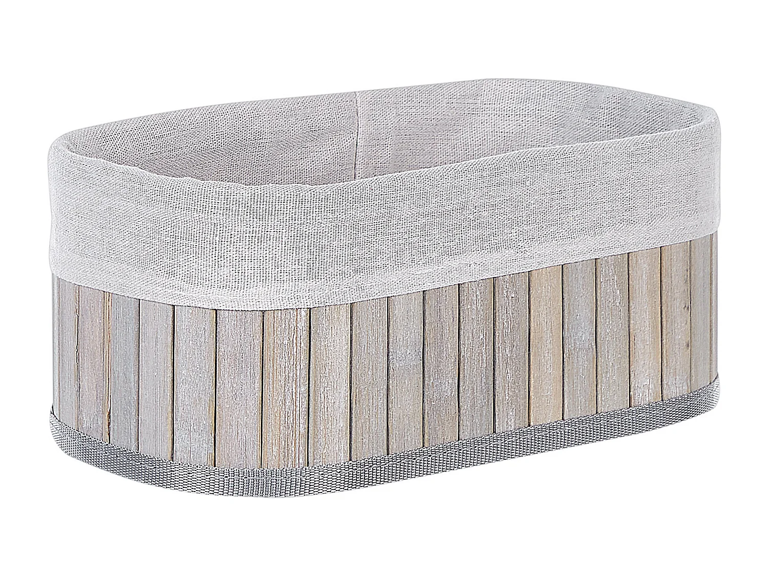 Lot de 5 paniers TALPE Bambou Gris