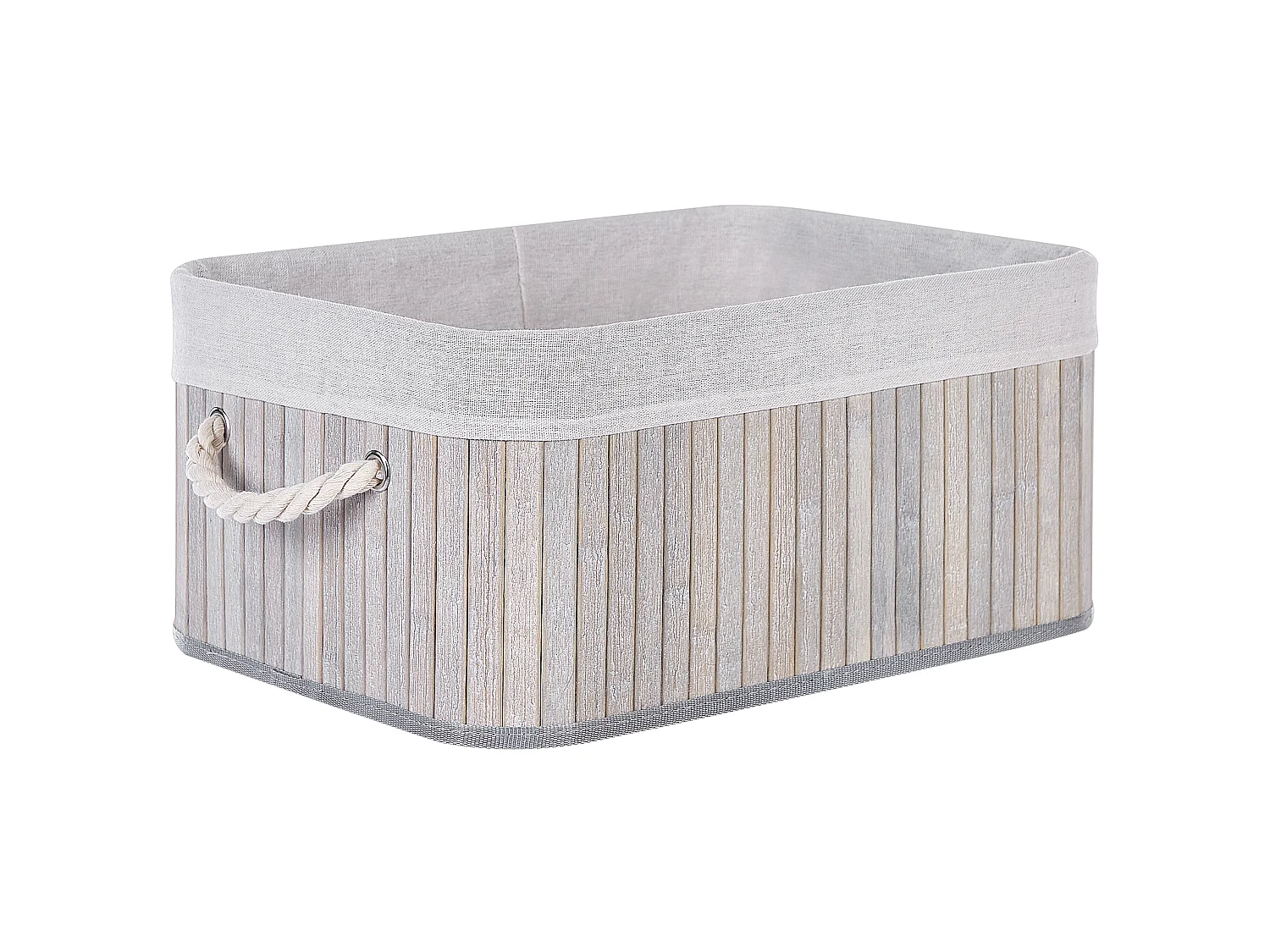 Set of 5 Baskets TALPE Bamboo Grey