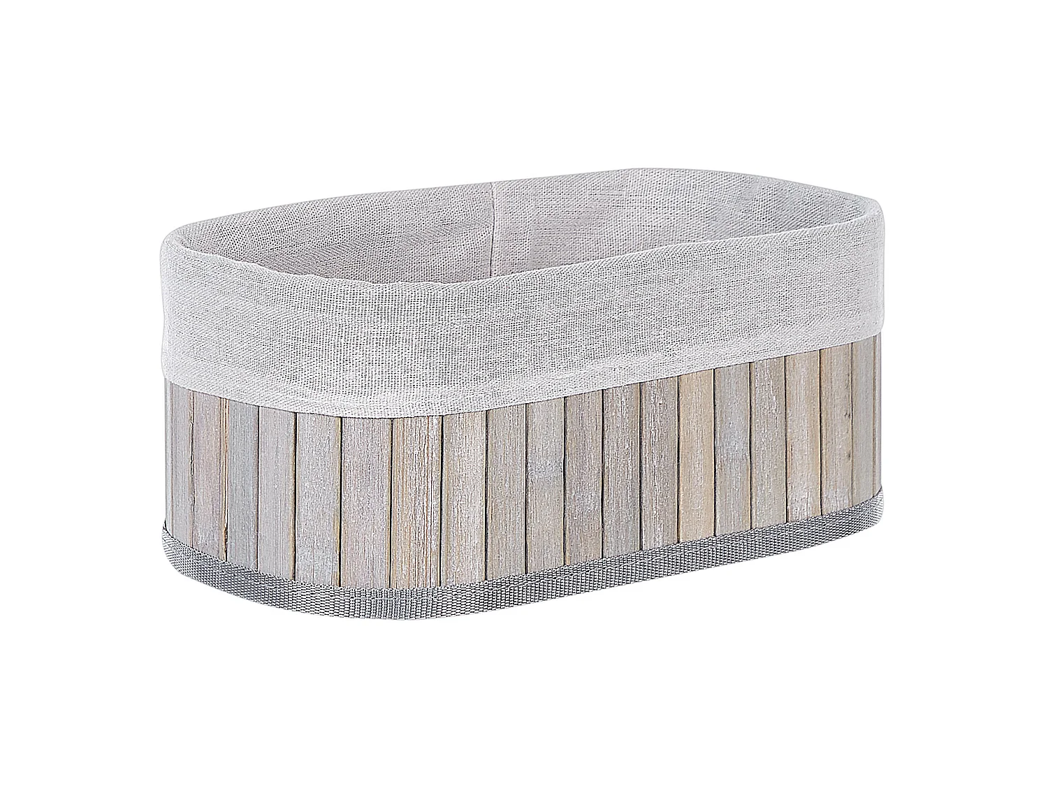 Set of 5 Baskets TALPE Bamboo Grey