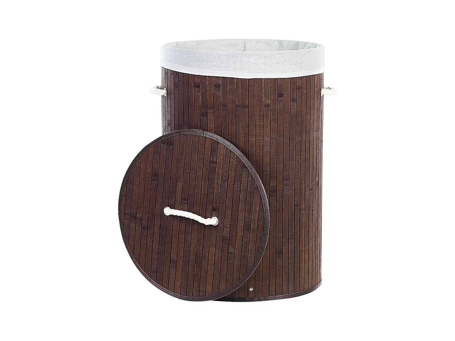 Panier SANNAR Bambou Marron foncé 75 L