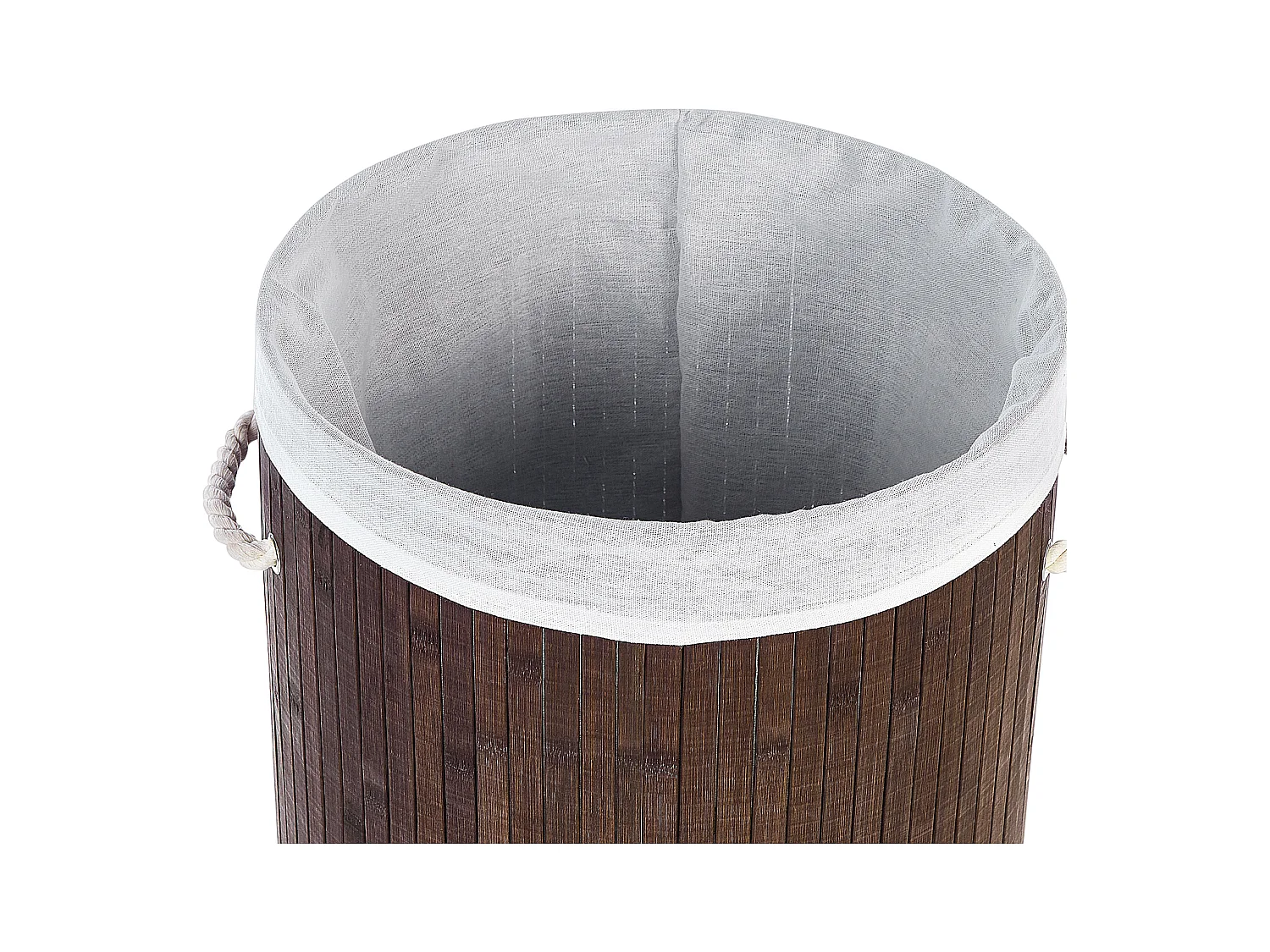 Panier SANNAR Bambou Marron foncé 75 L