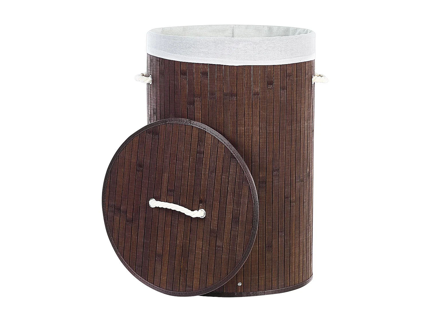 Panier SANNAR Bambou Marron foncé 75 L