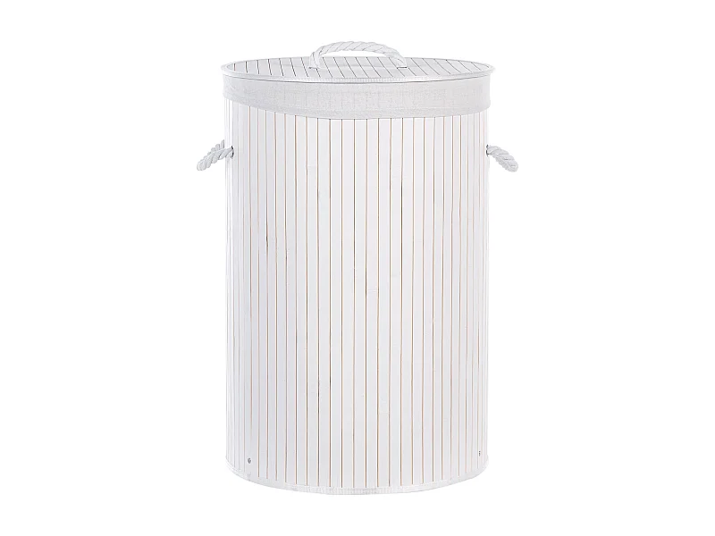 Aufbewahrungskorb SANNAR Bambusholz Weiss