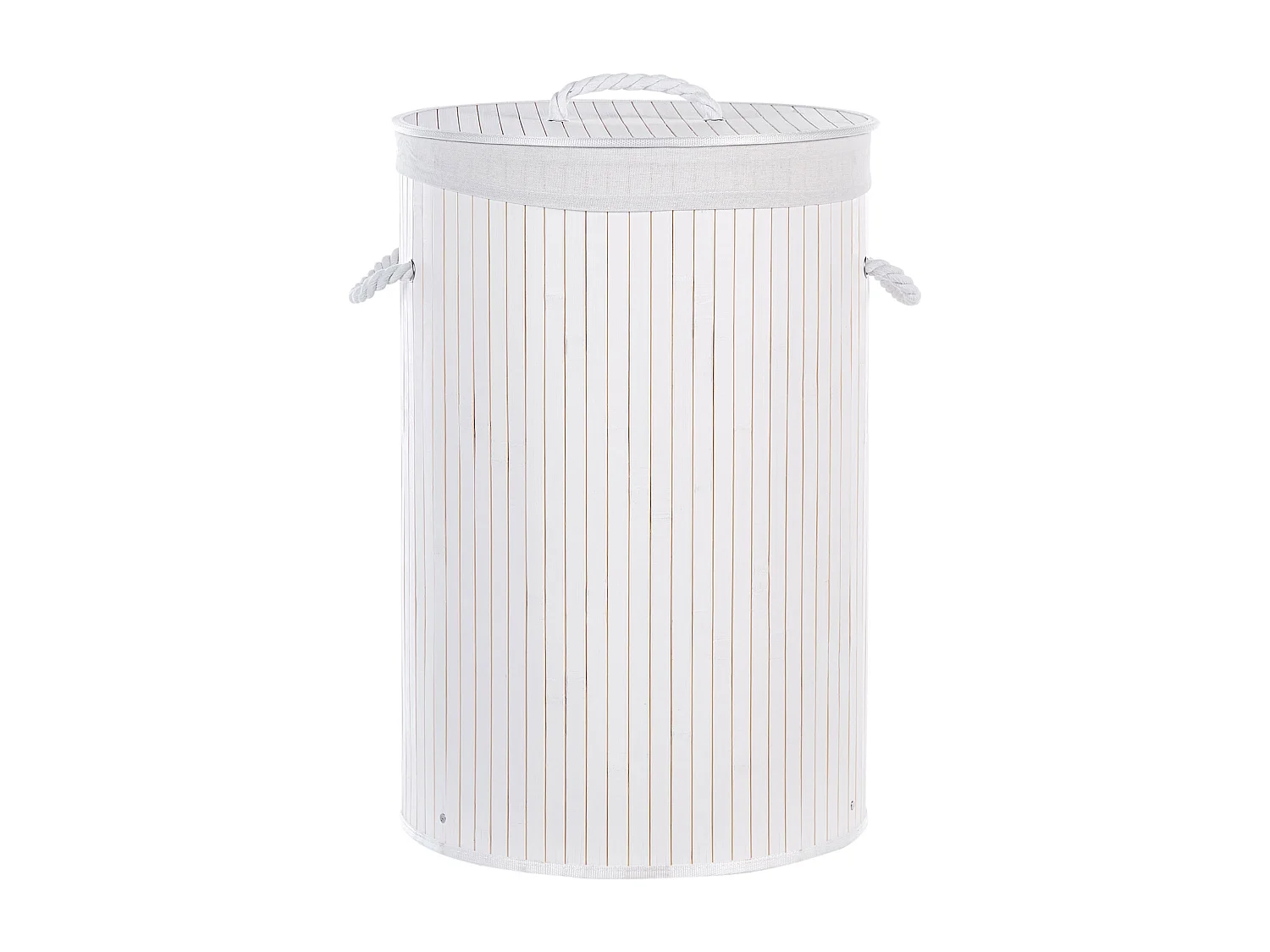 Aufbewahrungskorb SANNAR Bambusholz Weiss