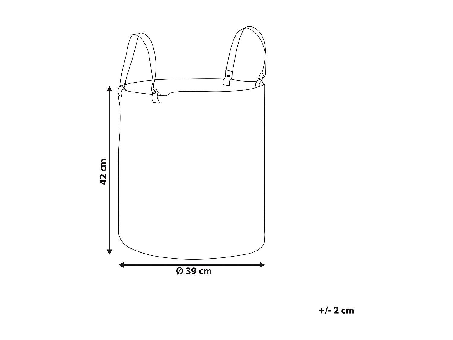 Panier ICHKA Coton Noir/blanc