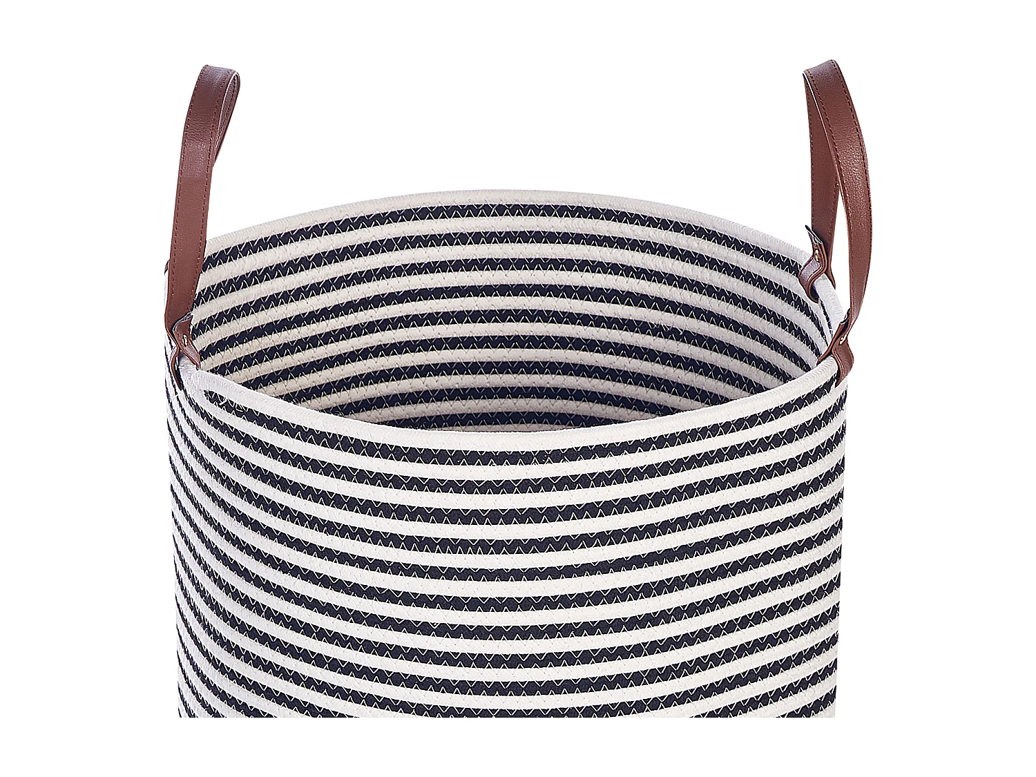 Panier ICHKA Coton Noir/blanc