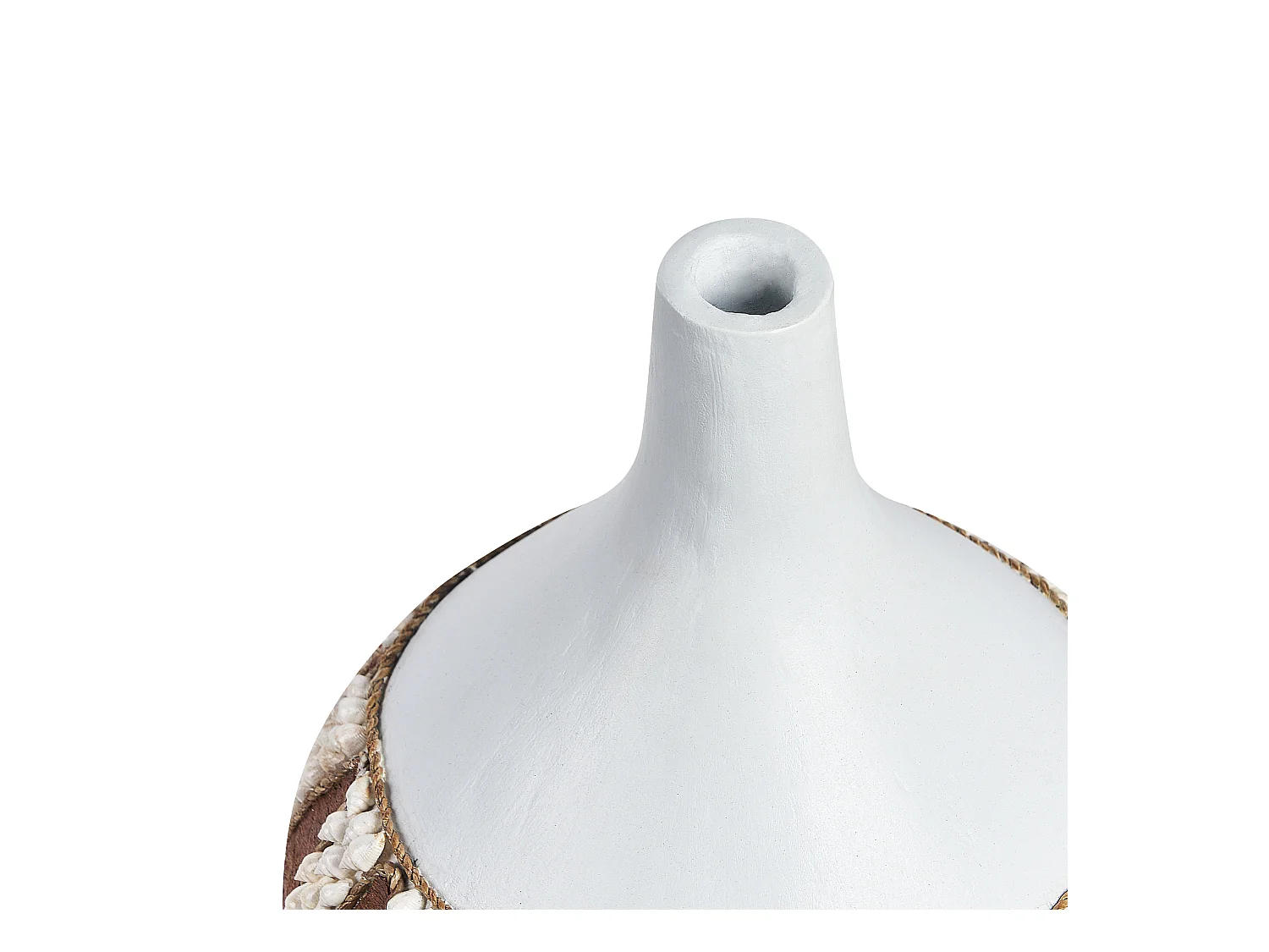 Jarrón decorativo SIMPANG Cerámica 33 cm Blanco