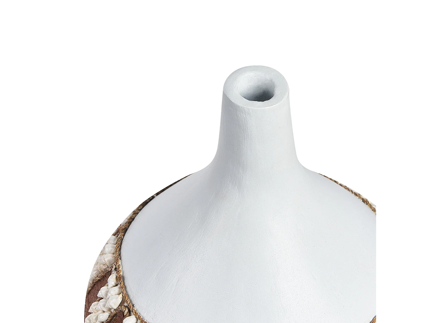 Vase décoratif SIMPANG Céramique 33 cm Blanc