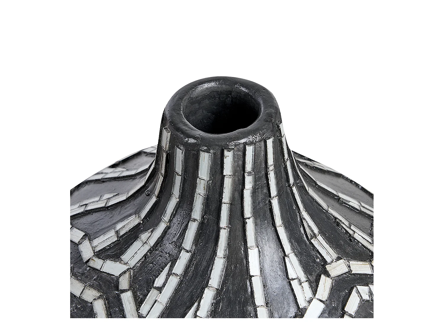 Decovaas KUALU Keramiek 35 cm Zwart