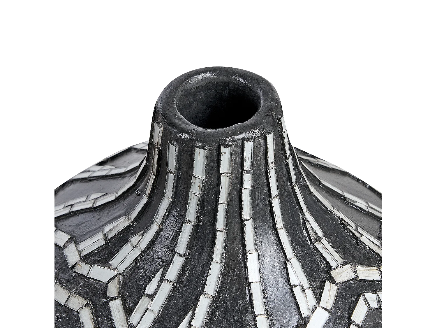 Jarro decorativo KUALU Cerâmica 35 cm Preto