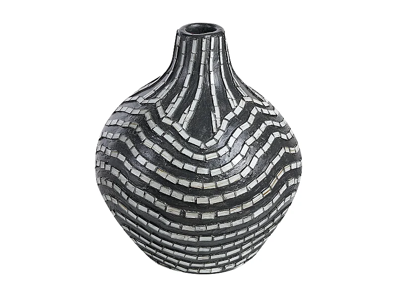 Vase décoratif KUALU Céramique 35 cm Noir