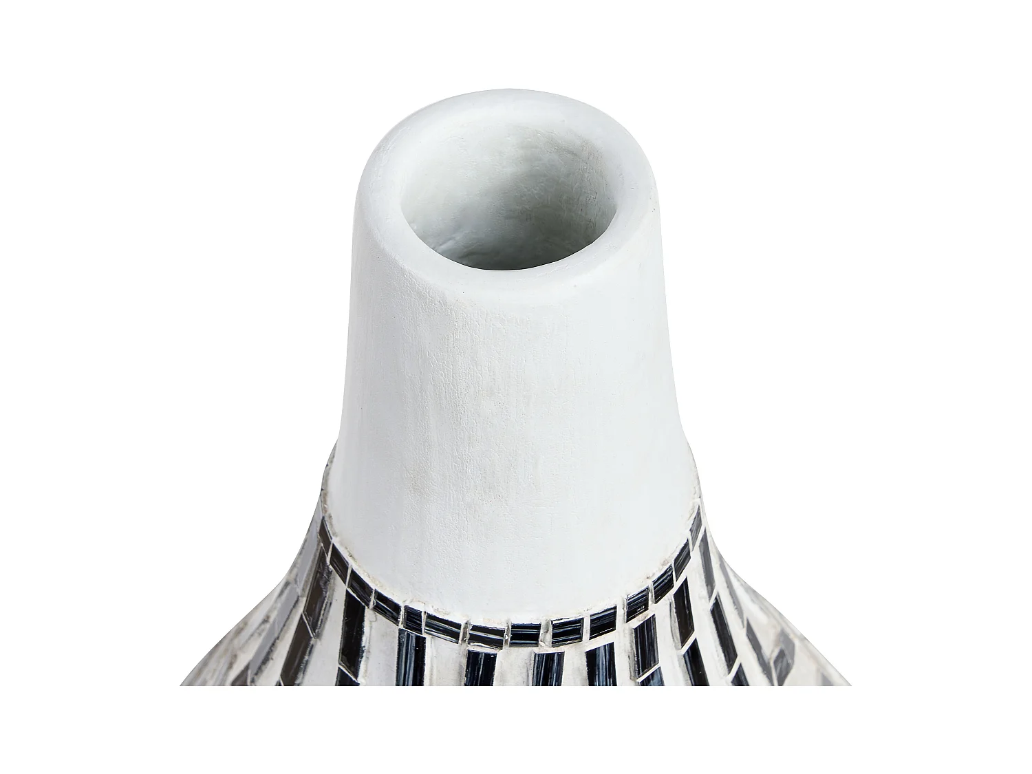 Dekorative Vase Terrakotta natürliche ethnischen Stil schwarz und weiß Ombilin