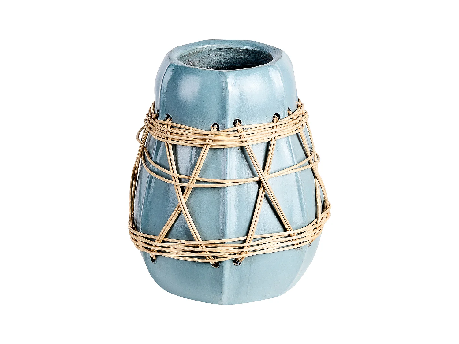 Jarrón decorativo KAMERING Cerámica 27 cm Azul