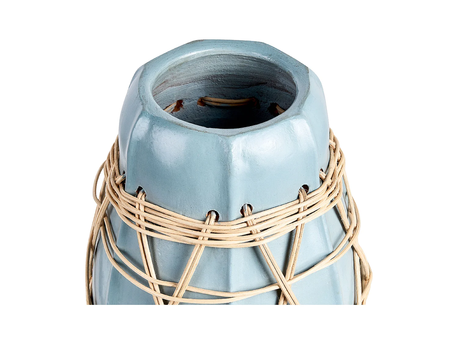 Jarrón decorativo KAMERING Cerámica 27 cm Azul