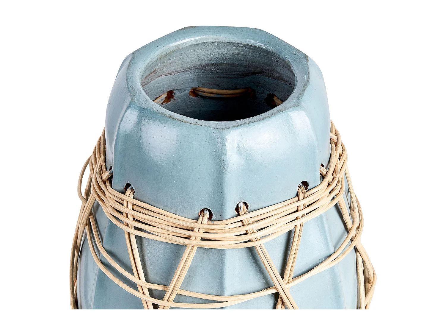 Jarrón decorativo KAMERING Cerámica 27 cm Azul