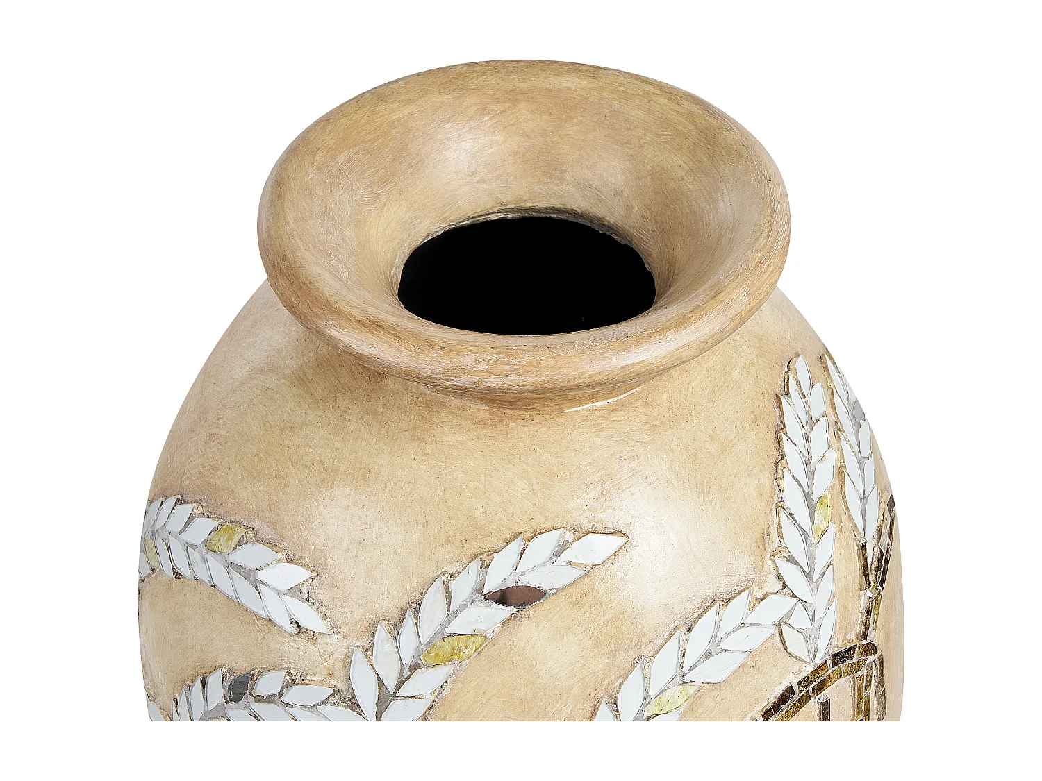 Vase décoratif SINAMAR Céramique 54 cm Beige sable